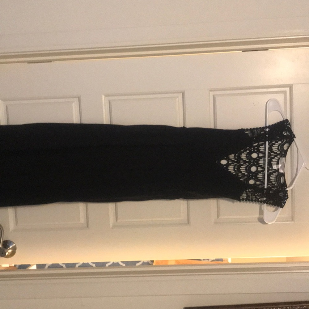 Black maxi dress
